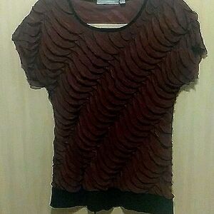 NV collection size S Brown short sleeve women blouse